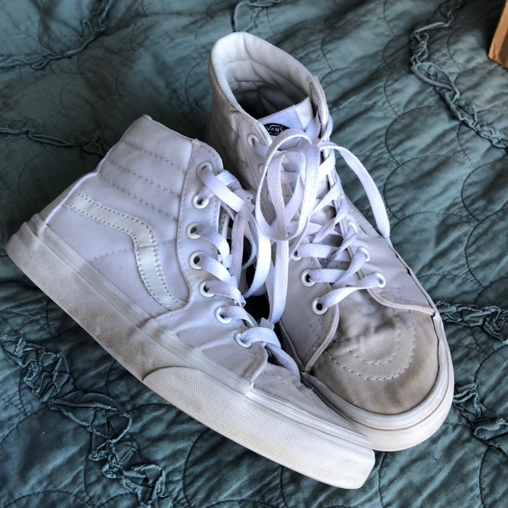 White high top vans